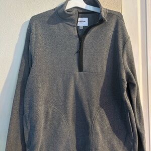 Men's polo fleece half zip sweatshirt